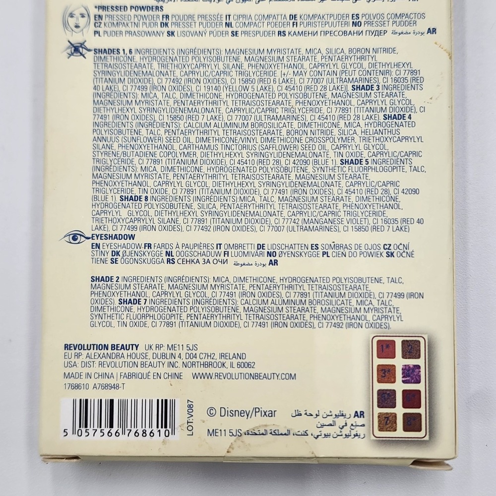 Revolution Disney Monsters University Scarer Randall Boggs Eyeshadow Palette New - Picture 5 of 5